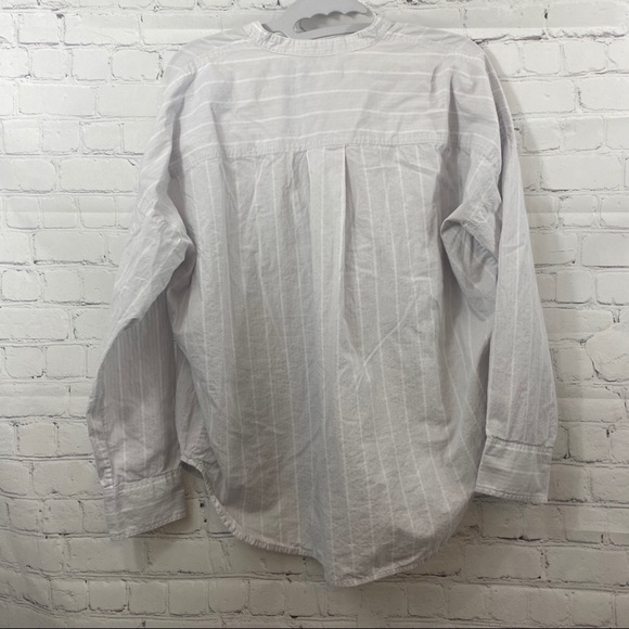 Everlane White Striped Button Down Shirt - Picture 4 of 9
